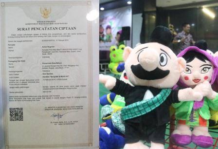 Bang Bek dan Mpo Asih, maskot boneka Kota Bekasi