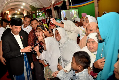 Jokowi di Pondok Pesantren Gondang, Jawa Tengah