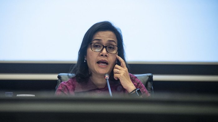 Sri mulyani pada sesi jumps pers