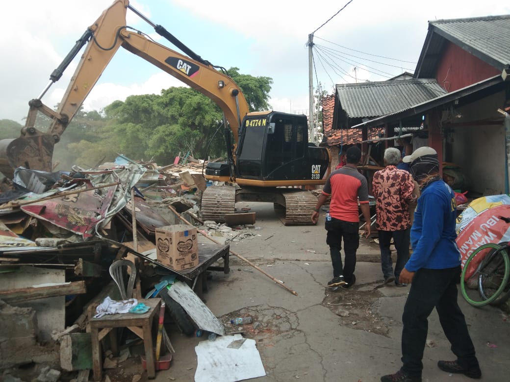 Lokasi penggusuran di wilayah Marga Jaya, Bekasi Selatan