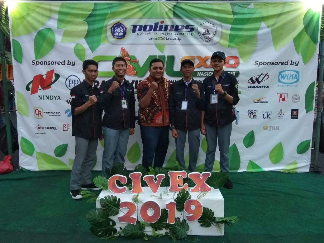 Empat siswa SMKN 6 Bekasi berhasil meraih juara ketiga tingkat nasional dalam ajang Civex 2019