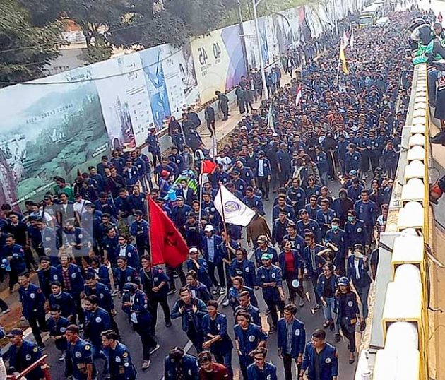 Ilustrasi demo mahasiswa