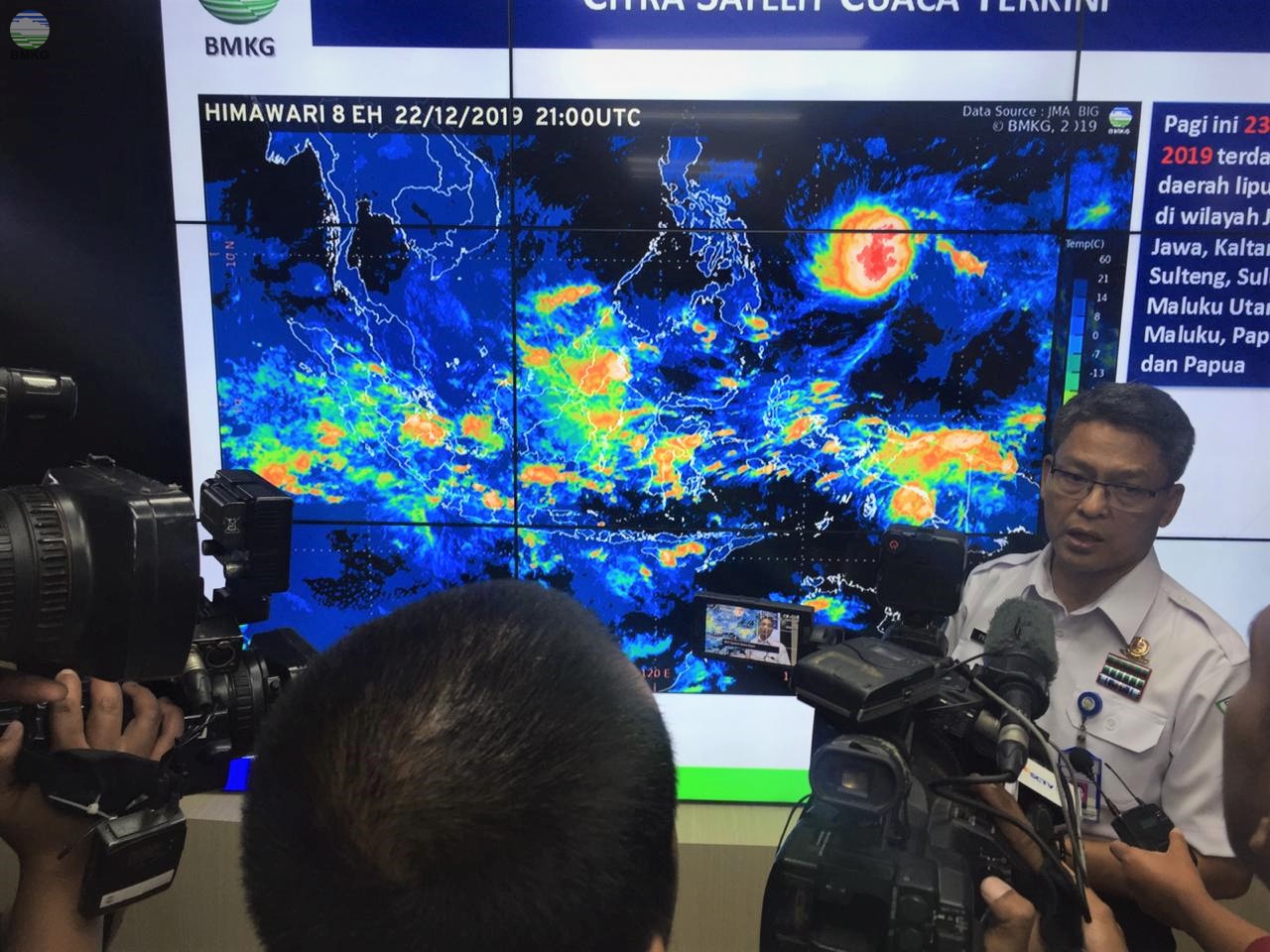 Keterangan pers BMKG saat libur Nataru
