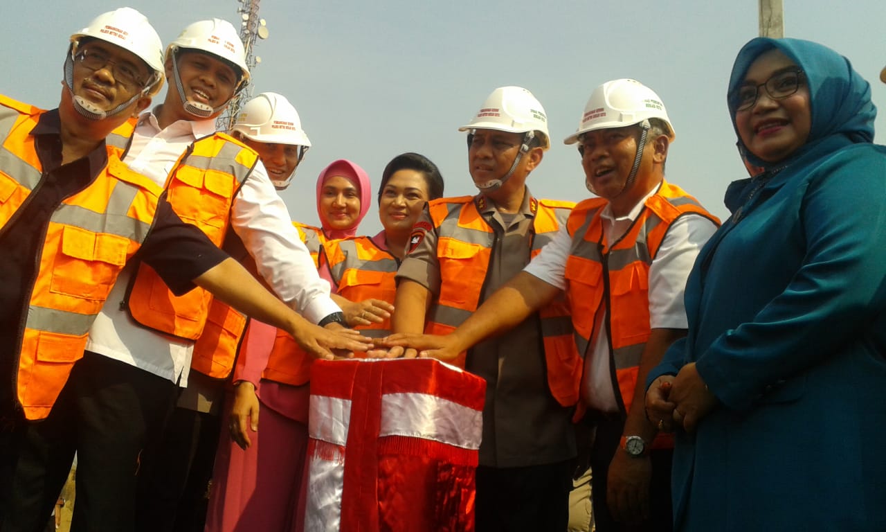 Kapolda Metro Jaya saat Ground breaking pembangunan Mapolres Bekasi Kota
