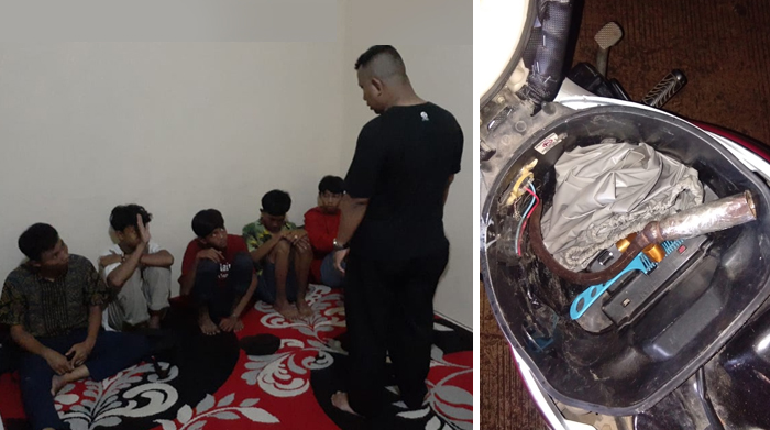 Polsek Bekasi Kota mengamankan 8 ABG yang hendak tawuran