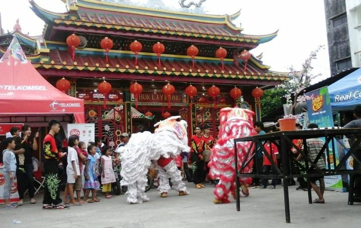 Perayaan Cap Go Meh 2020 di meriahkan atraksi barongsai, Sabtu (8/1) 