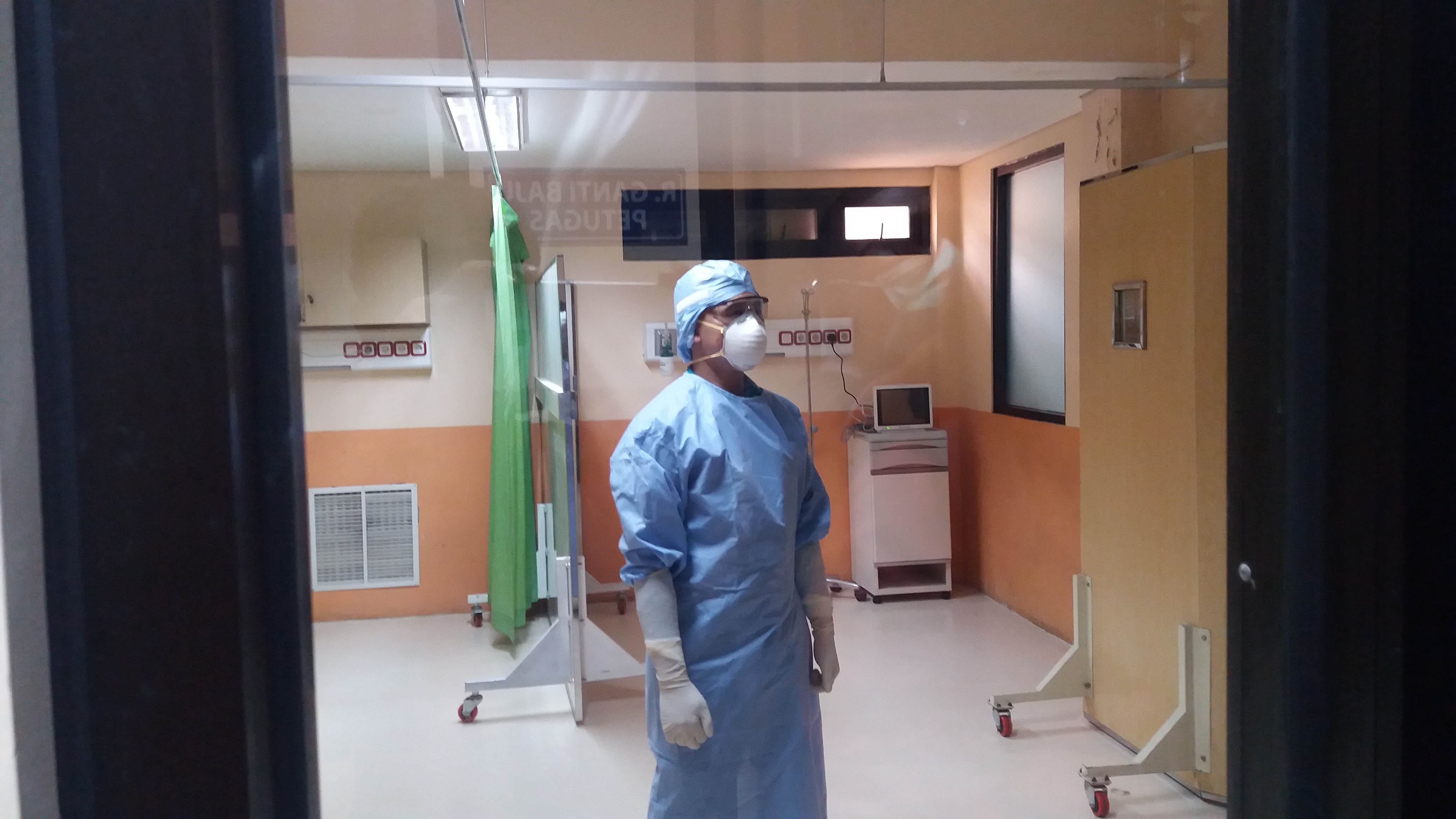 Poto: Ruang isolasi untuk pasien suspect Corona di RSUD Kota Bekasi