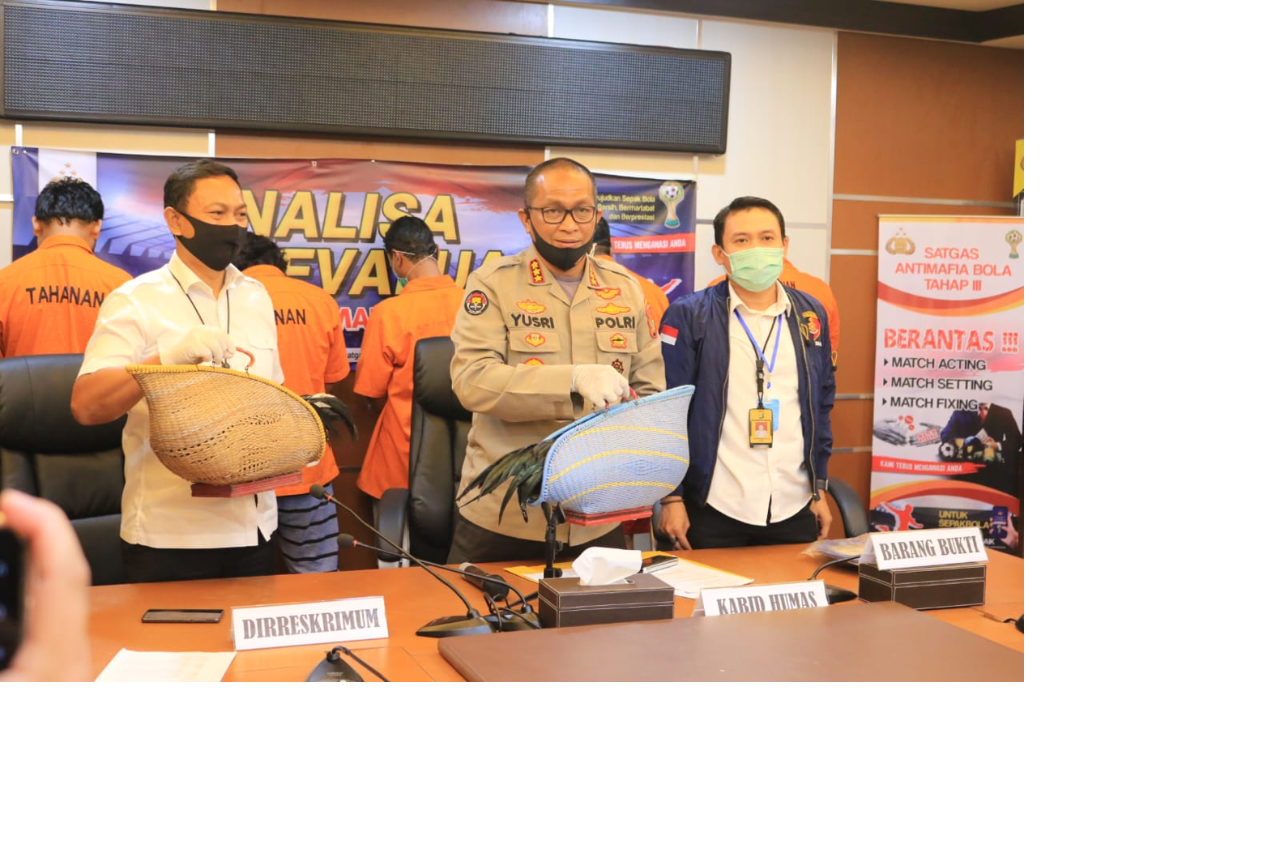 Poto: Pres Conference kasus judi sabung ayam Polda Metro Jaya