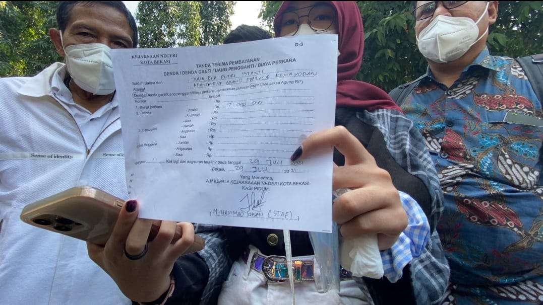 Seleb tik tok Juy Putri usai sidang