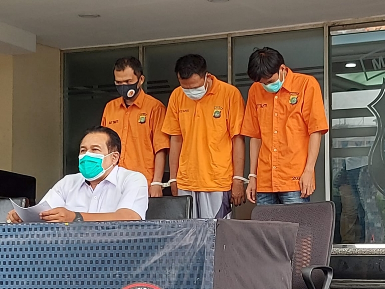 Pers conference kasus ganjal ATM Polda Metro jaya