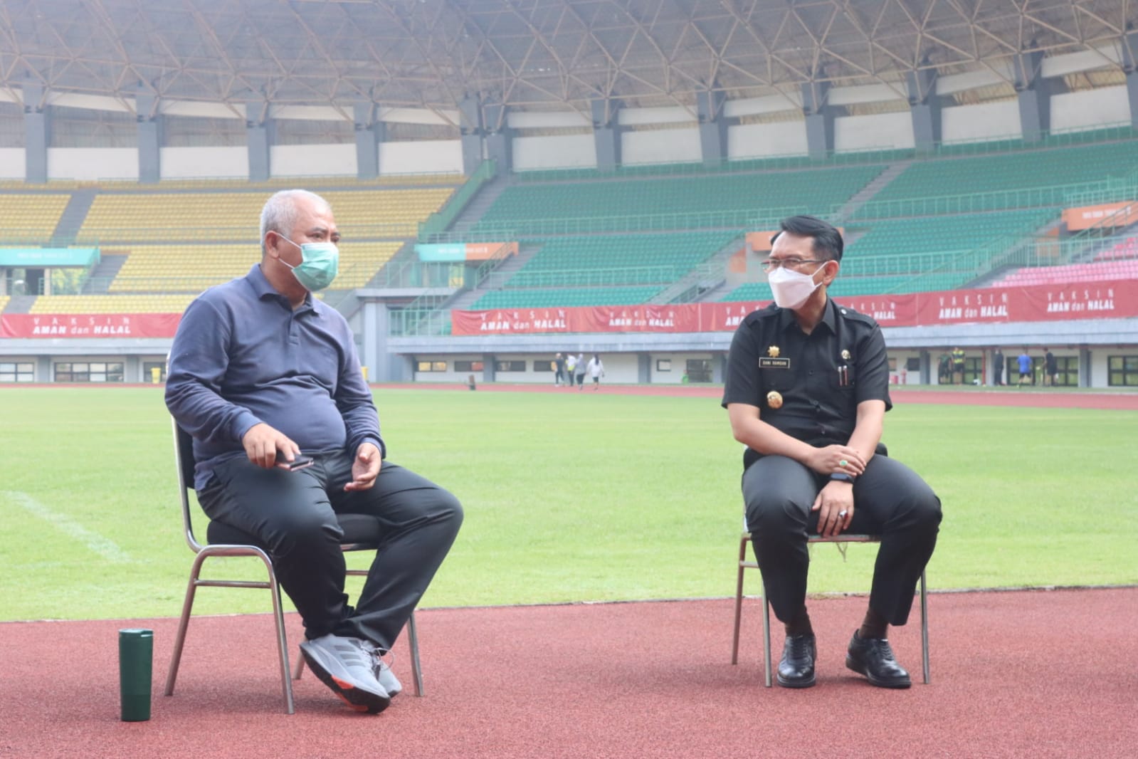 Walikota Bekasi Rahmat Effendi dan Pj Bupati Bekasi Dani Ramdhan