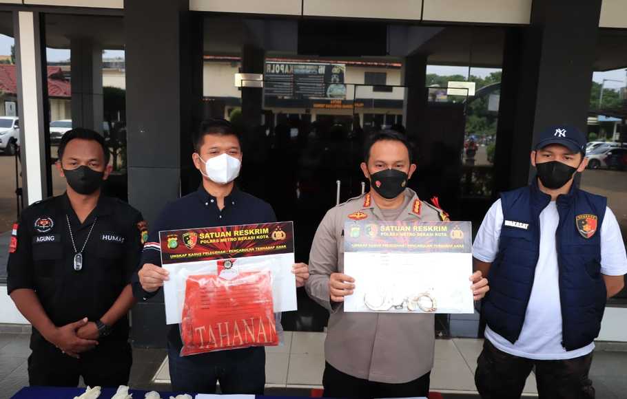 Press rilis penemuan mayat seorang tahanan yang kabur dari Mapolres Bekasi Kota
