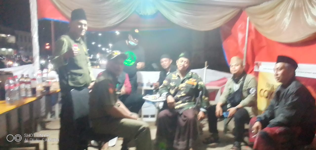 Foto: Banser Bekasi Timur mendirikan Posko Mandiri Jawa Barat, Jumat (29/5)