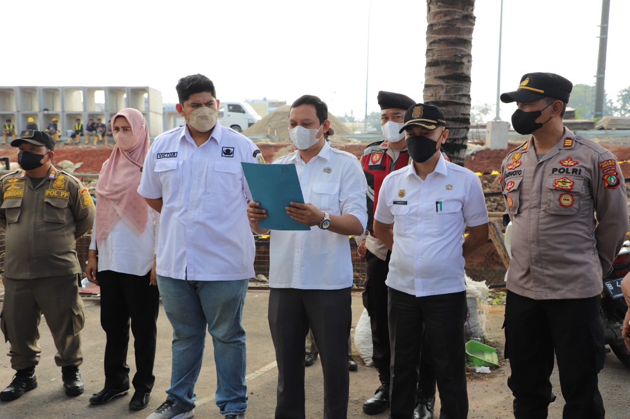 Penertiban menara tanpa izin di wilayah Margajaya Kota Bekasi
