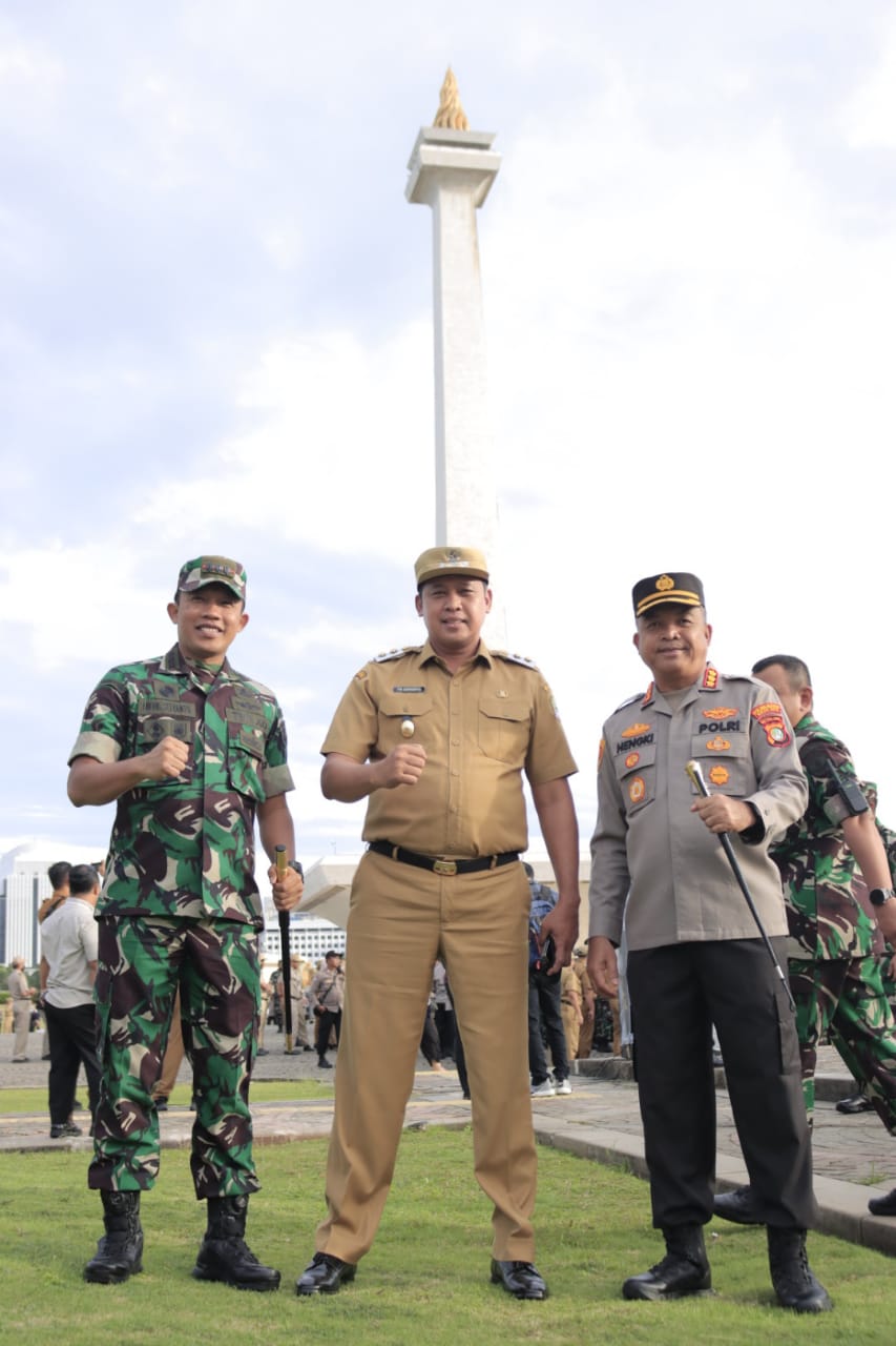 Unsur tiga pilar Kota Bekasi menghadiri silaturahmi di silang Monas