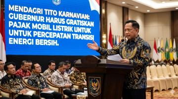 Mendagri Minta Seluruh Gubernur Bebaskan Pajak Kendaraan Listrik